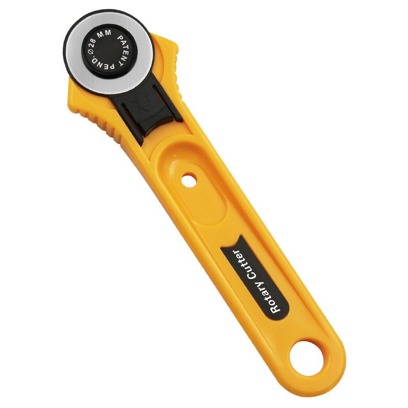 28mm Rotary Fabric Cutter with 45mm Blade for Patchwork Tasks