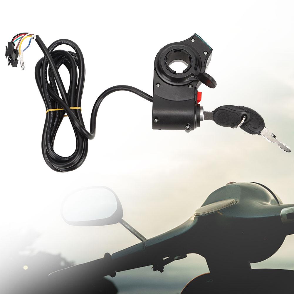 Red Screen Thumb Lock and Switch Electric Scooters Throttle Grip Accessories Black