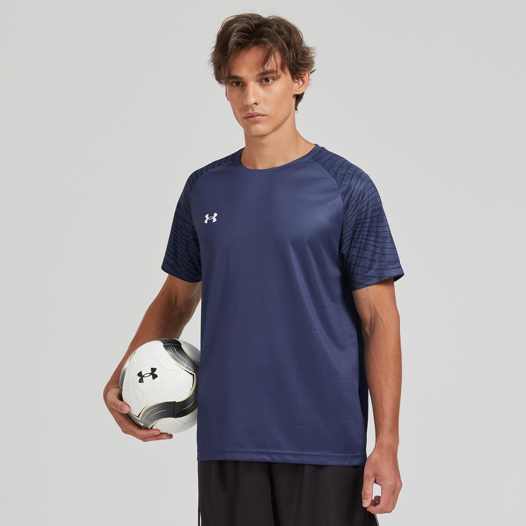 Under Armour Minimalist Logo Sports Pullover Crew Neck Printed Short Sleeve T-Shirt Unisex T-Shirt Blue 24500509-408