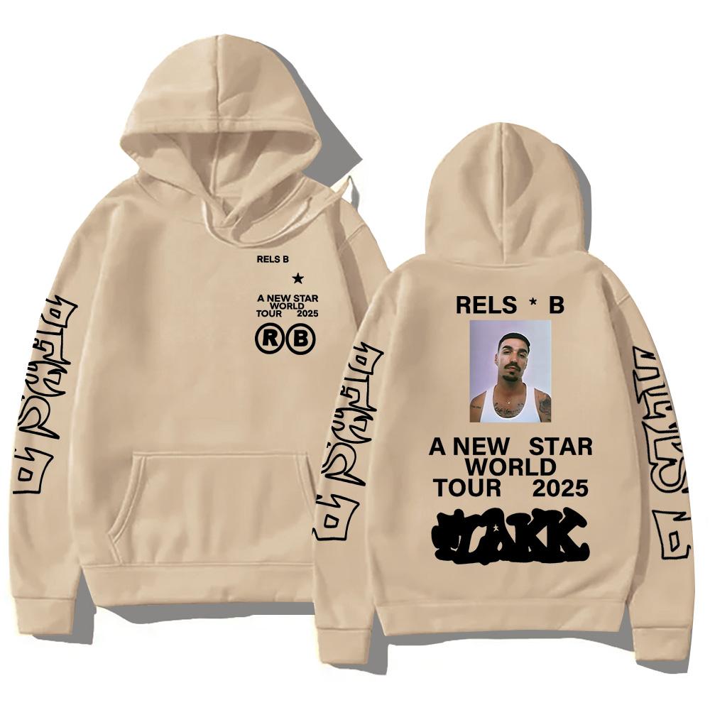 

Rels B A New Starworld Tour 2025 Hoodies Funko Pop Men Women Sweatshirt New Trend Aesthetic Clothing Fall High Street Pullovers XXXL хаки