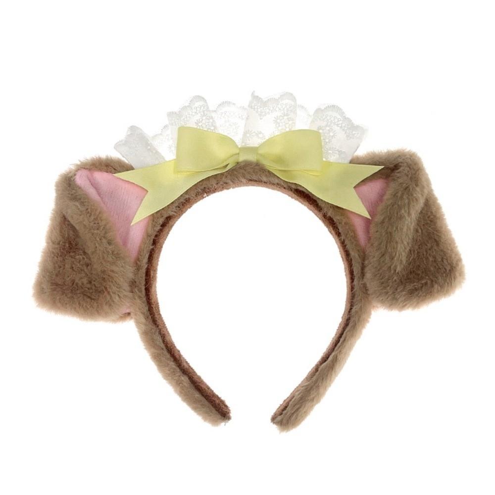 Lolita Haarband Flauschiger Cosplay Kopfreif Niedliches Hundeohren-Haarband Feierliche Party