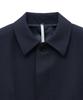 Noirer Lux Wool Belted Crop Jacket (Navy)