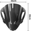 Motorcycle Windshield for N&INJA for ZX-6R 2024 2025 2026 Motorcycle Windscreen Windshield Deflectors Double Shield Protector Windscreen