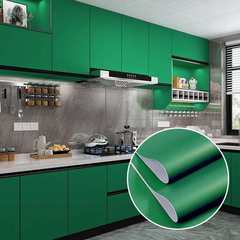 Self-Adhesive Waterproof PVC Wall Mural - Solid Color, Thickened Wallpaper/Sticker for Dorms (White/Black)