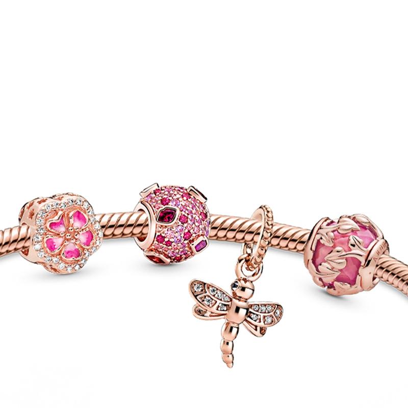 Pandora Flower Language Wish Bracelet Set Alloy Bracelet Men and Women Same Style Couple Style ZT24091810A