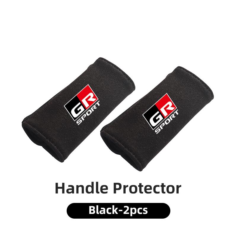 Car Interior Roof Handle Cover Suede Roof Grab Handle Grip For S9 GR Sport Corolla Yaris Camry Prius RAV4 CHR Accessories JH9