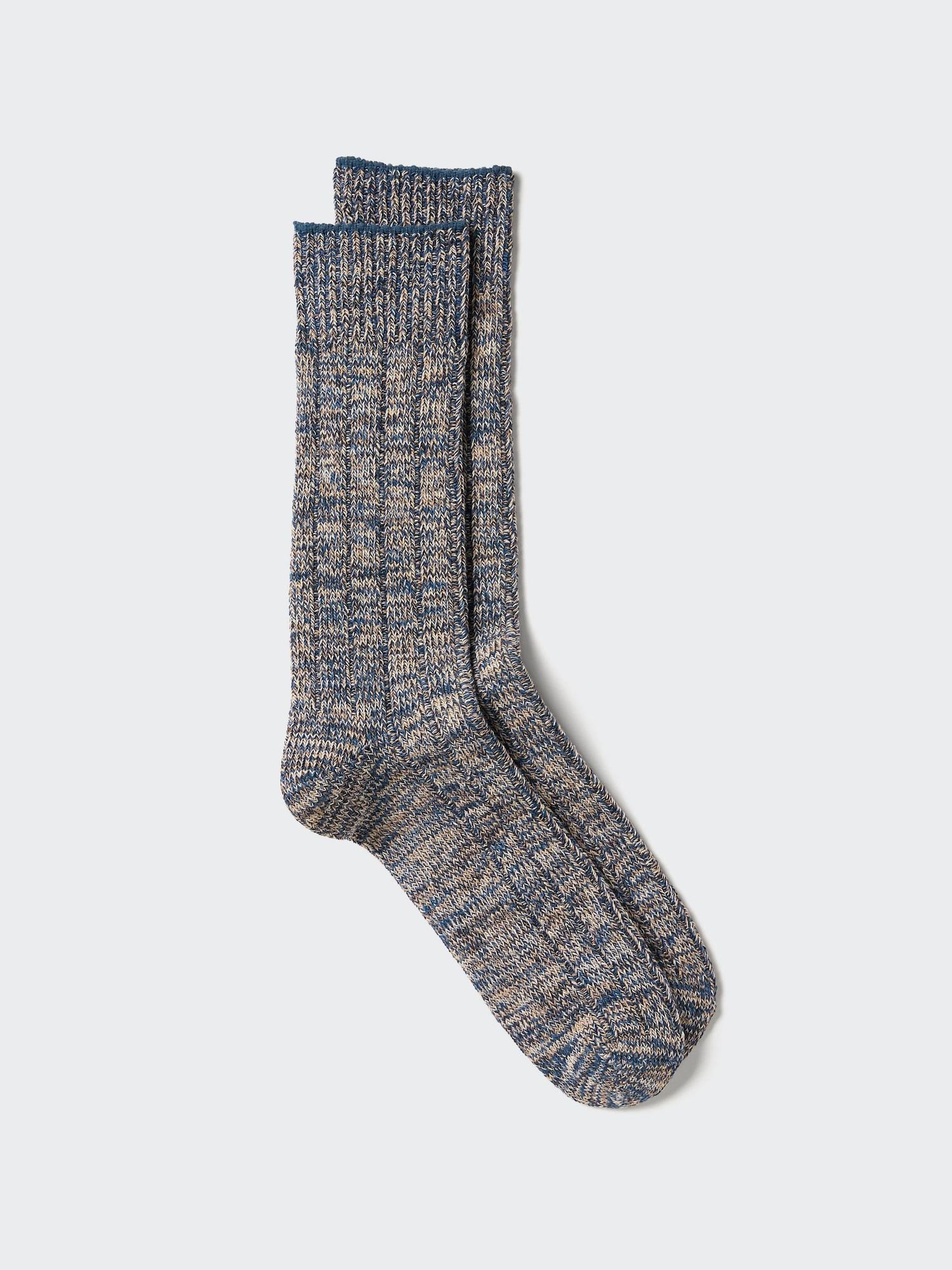 

Uniqlo Heattech Socks Melange 34 BROWN/2729
