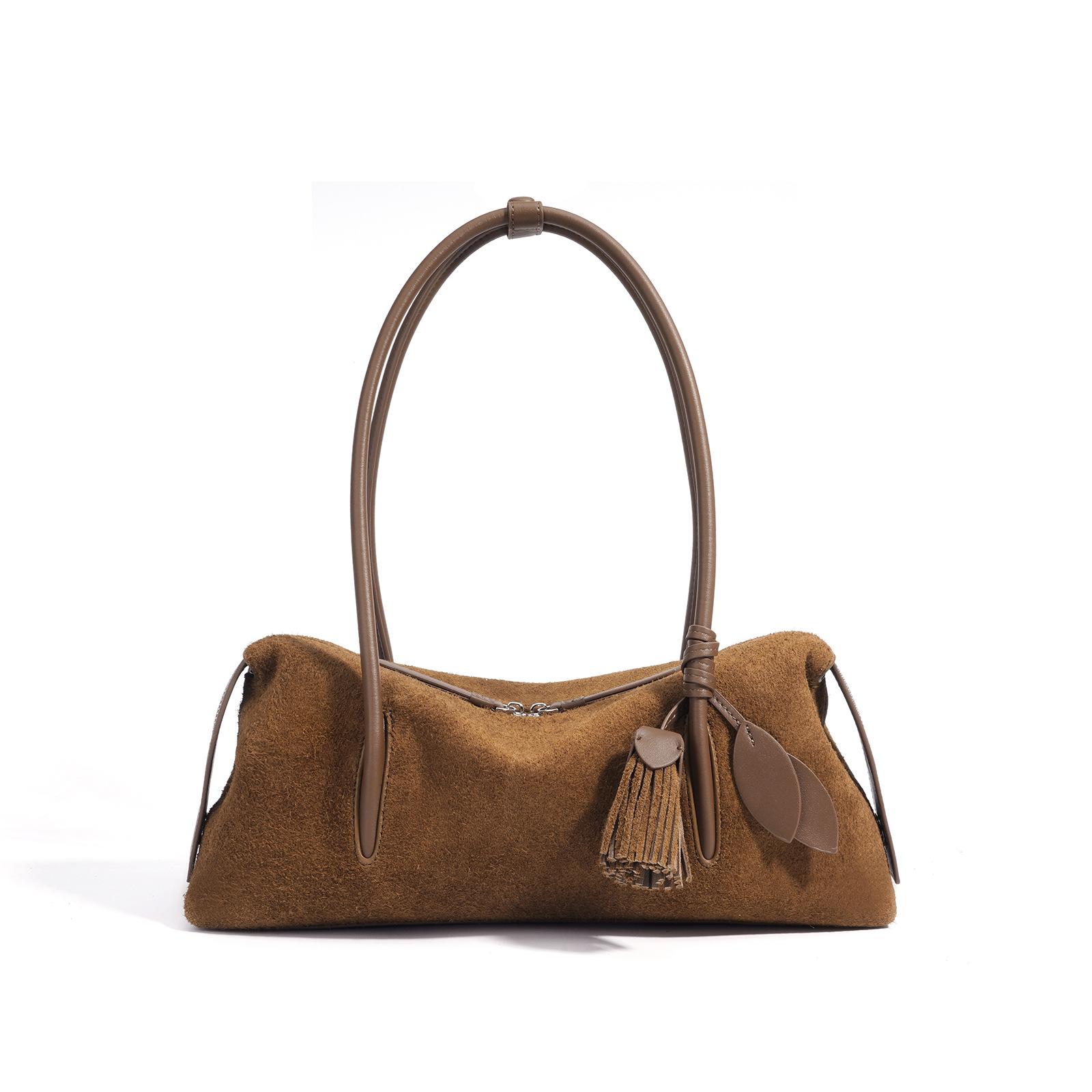 2026 New Women Suede Shoulder Bag