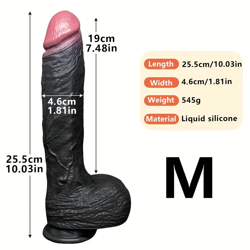 11.82" Ultra-Soft Liquid Silicone Dildo – Realistic Thick Penis with Strong Suction Cup,Hands-Free G-Spot &Anal Stimulation Toy for Women,Men &Couples