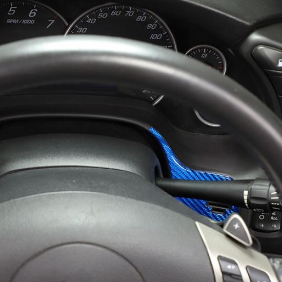 Blauer Karbonfaser-Dachschalter-Knopfleiste für Corvette C6 Z06 05-13