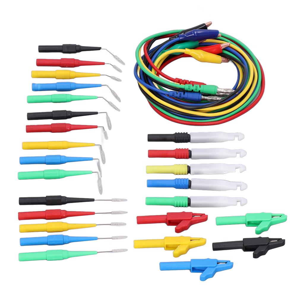 Banana Plug Test  S Kit Good Conductivity 90 Degrees  135 Degrees  180 Degrees  Back Probes 4mm Banana Plug Kit for Car