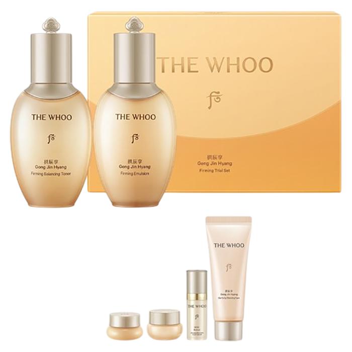 The history of whoo Gongjinhyang Intensive Firming Trial Set – Lifting & Nourishing Herbal Skincare for Youthful Radiance, Korean