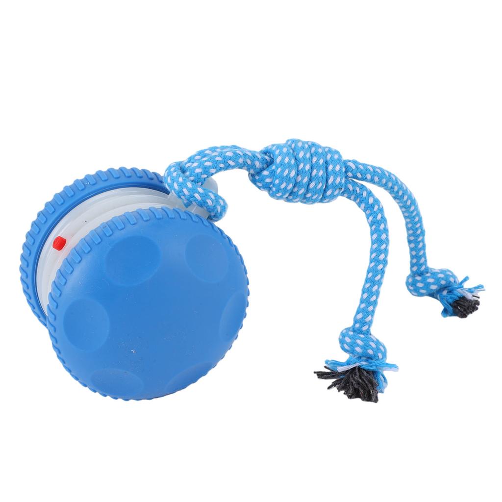 Interactive Dog Toy Random   Electric Automatic Moving and Rolling Dogs Toy with Rope for Small Medium Large Dogs Blue