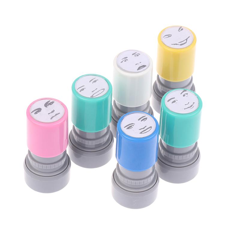 Personagens de Desenho Animado Divertidos Expressões Selo Positivo Tipo Prensa Carimbos de Planejador Kpop Anime Ação Carimbo de Tinta Presente para Fãs