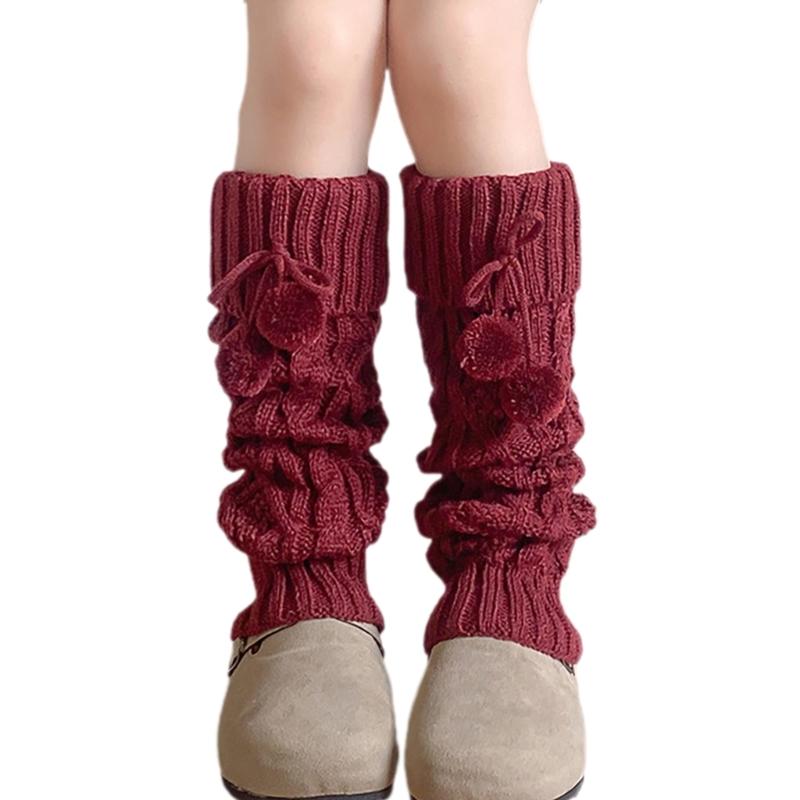 Girls Socks Spring Fall Korean Flipped Calf Sleeve Children Warm Autumn Winter Piled Socks Twisted Sock Sleeve