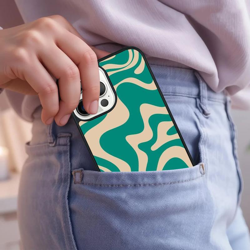 Liquid Swirl Abstract Pattern Phone Case For iPhone 17 Air 15 16e 14 13 Pro Max Coque 12 11 Pro Max PLUS cover