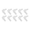 10Pcs Elbow Hose Joint 90 Degree Connector Adapter L Shape Equal Diameter Plastic Fittings 7.9mm