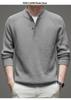 PLAYBOY Men's Semi-High Collar Knit Pullover Sweater