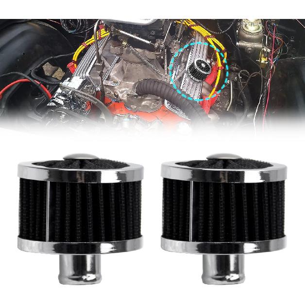 RYANSTAR RACING 2PCS 23MM High Flow Vent Valve Cover Breather Filter Universal Car Air Filter Cold Air Intake Filter Small Air Filter Breather