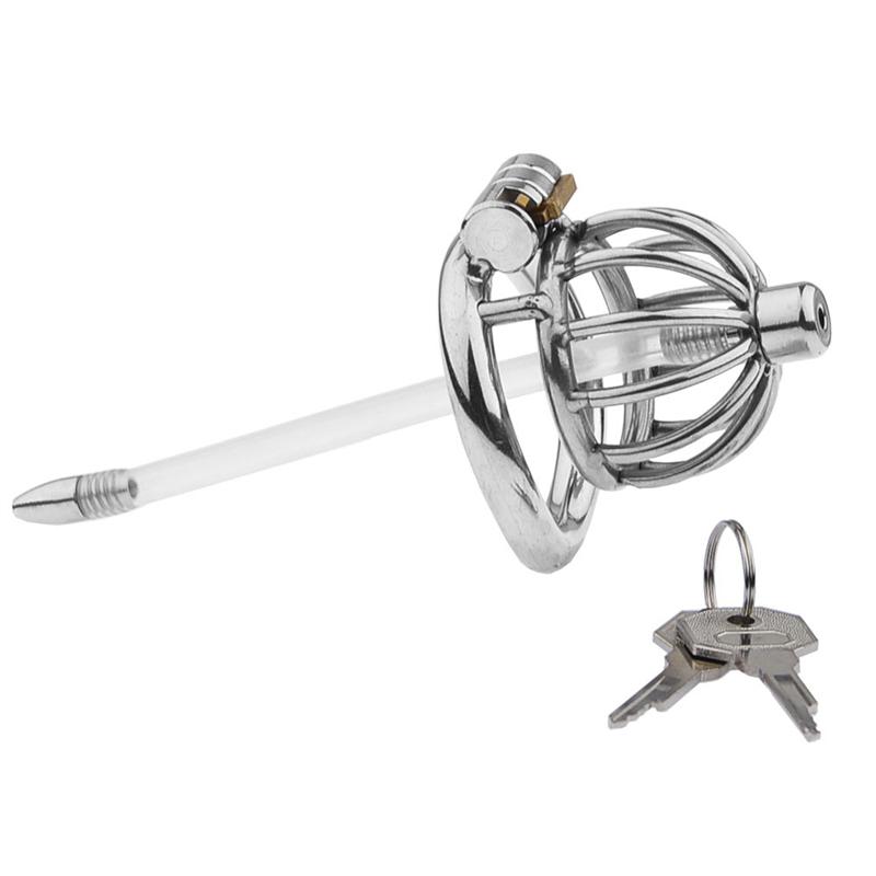 Men's Gift Chastity Cage Chastity Lock for Men With Silicone Tube Dark Design Good Concealment Penis Cages for Man Sex Toys