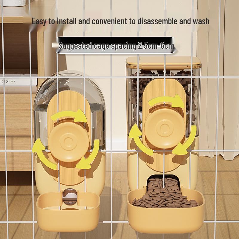 Automatic Hanging Water Dispenser & Feeder for Cats and Small Pets