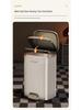 Luxury Pedal Trash Bin with Lid: Hands-Free Operation for Kitchen, Living, Dining, Bedroom