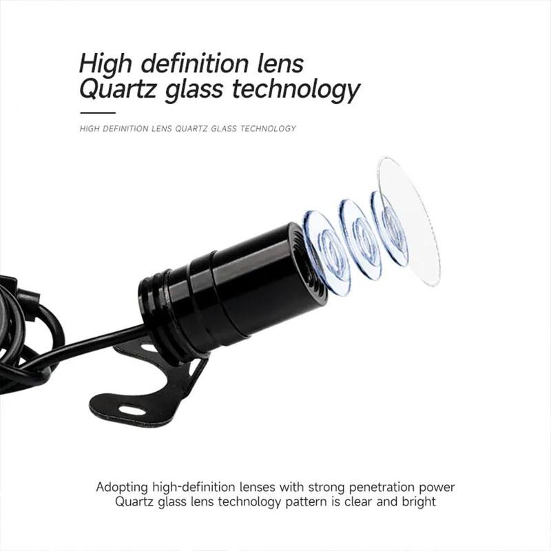 2Pcs Motorcycle Angel Wings Laser Light Motorcycle Welcome Courtesy Lamp HD LED Decorative Welcome Wing Ambient Projection Light