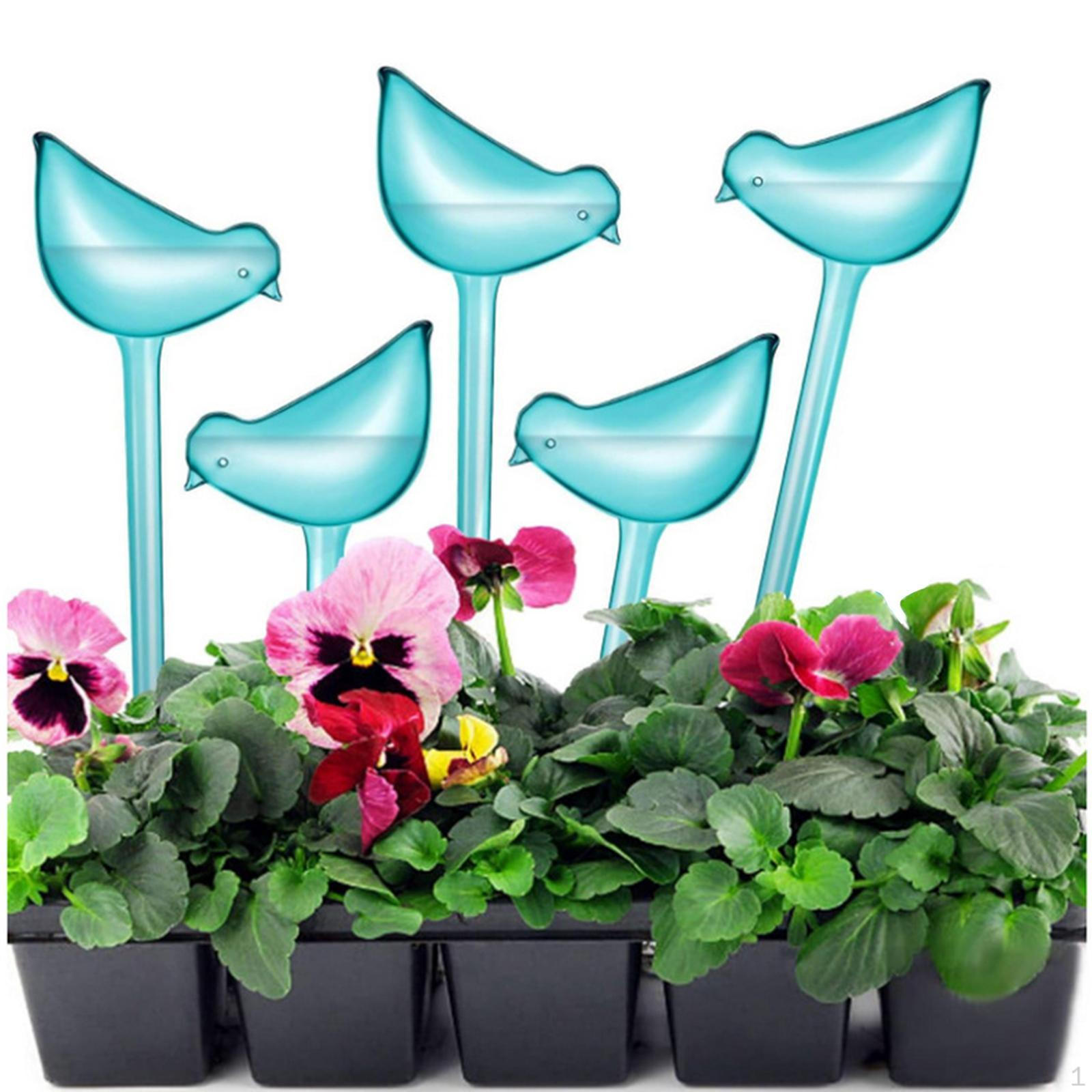 

5 шт. шаров для полива растений в форме птиц, саморегулирующиеся лампы, автоматическая система полива синий