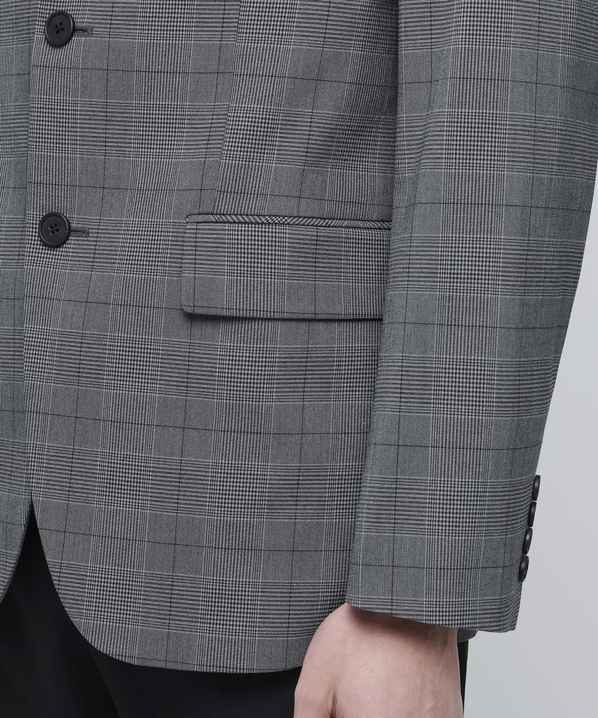 Musinsa Standard Glen Check Basic Blazer [Medium Grey]