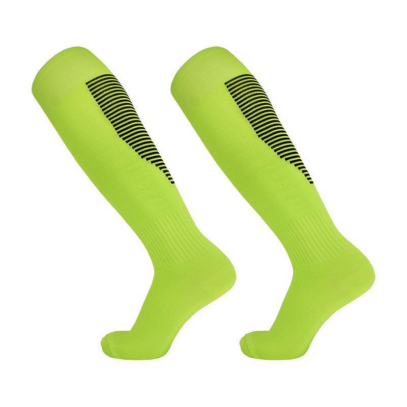 Șosete de Fotbal Respirabile cu Dungi: Primăvară/Vară, Peste genunchi, Absoarbe transpirația, Îmbrăcăminte de Antrenament și Casual pentru Adulți și Copii