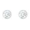 Tennis Rhodium Plated Earrings Women Earrings White 5565604