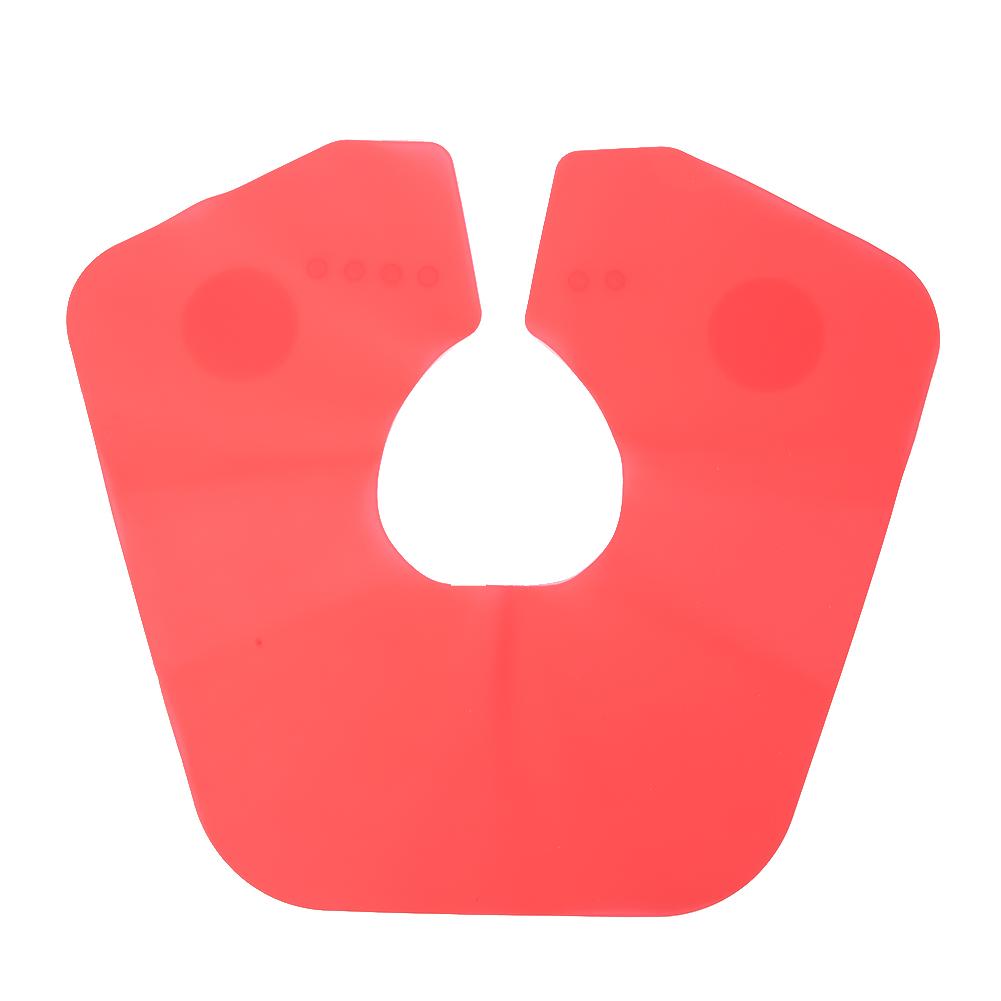 Professional Silicone Hair Cutting Dyeing Cape Home Barber Shop Hairdressing ShawlL Red