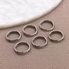 Stainless Steel Colorfast Double Layer Open Ring Connector for DIY Jewelry