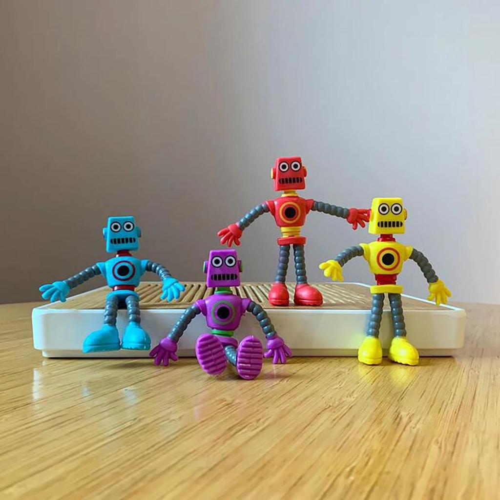 Creative Twistable Wire Robot Toy Poseable Fun Gag Gift For Kids Adults Stress Relief Fidget Toy Unique Home Desk Decoration