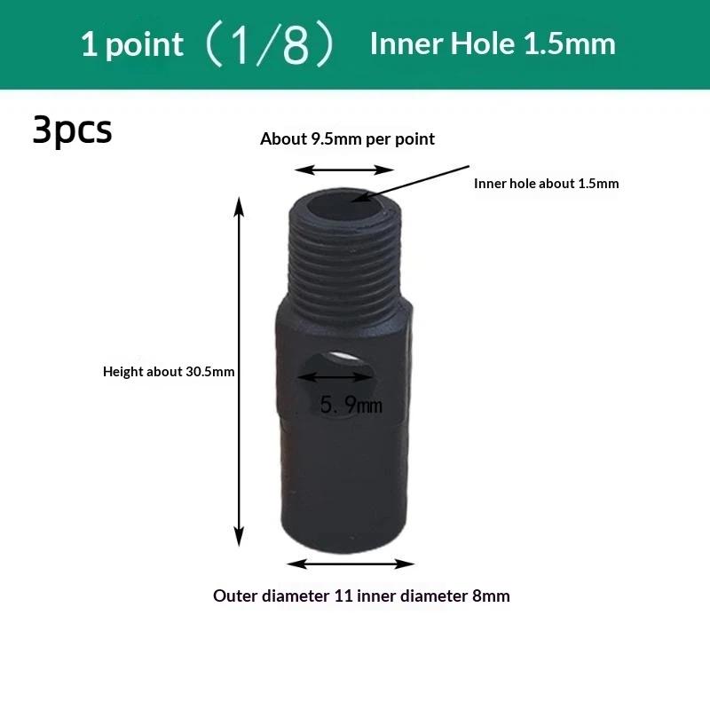 3Pcs 1/8",1/4" Plastic Venturi Mini Nozzle, 46550 Mini Eductor, Tank Mixing Mini Eductor,Venturi Spray Nozzle