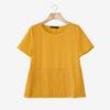 ZANZEA Women Casual Round Neck Summer Patchwork Short Sleeve Blouse
