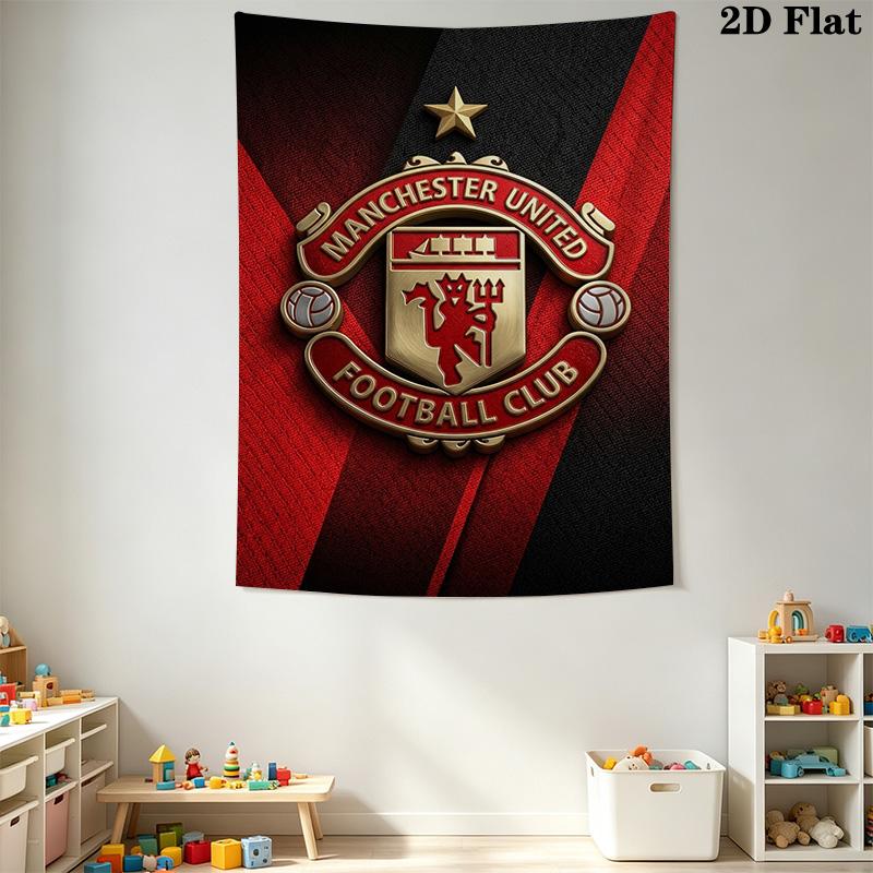 Manchester Football Club Crest Threepiece Set 1 Duvet Cover 2 Pillowcase Without Core Bedding Set Soft And Comfortable