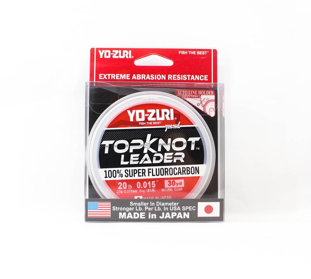 Yo Zuri Duel Topknot Leader Fluorocarbon 20lb 30yds 0.37mm R1229-NC (0654)