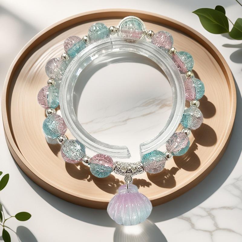 Daisy Popcorn Beaded Bracelet: Elegant Women's Hand Jewelry