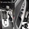 19 Tucson Carbon Fiber Interior Stickers: Console & Window Trim Protection