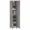VidaXL Highboard Sonoma Grey 34.5x34x180 Cm Engineered Wood 3198807