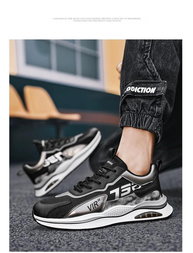 Men's 2025 Korean Mesh Casual Sneakers - Student Running & Dad Shoes