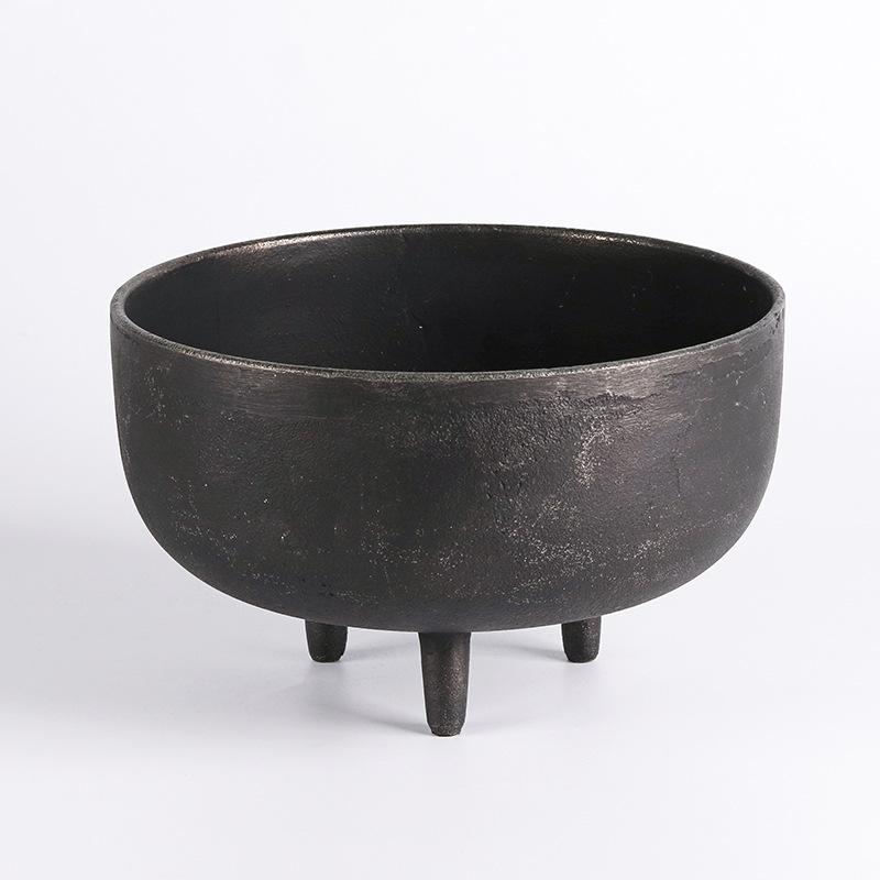 Moderne Kunstwerke Wabi-sabi-Stil Dreibeinige Obstschale B&B Hotel High-End-Modellzimmer Rezeption Aufbewahrungsdekorationen