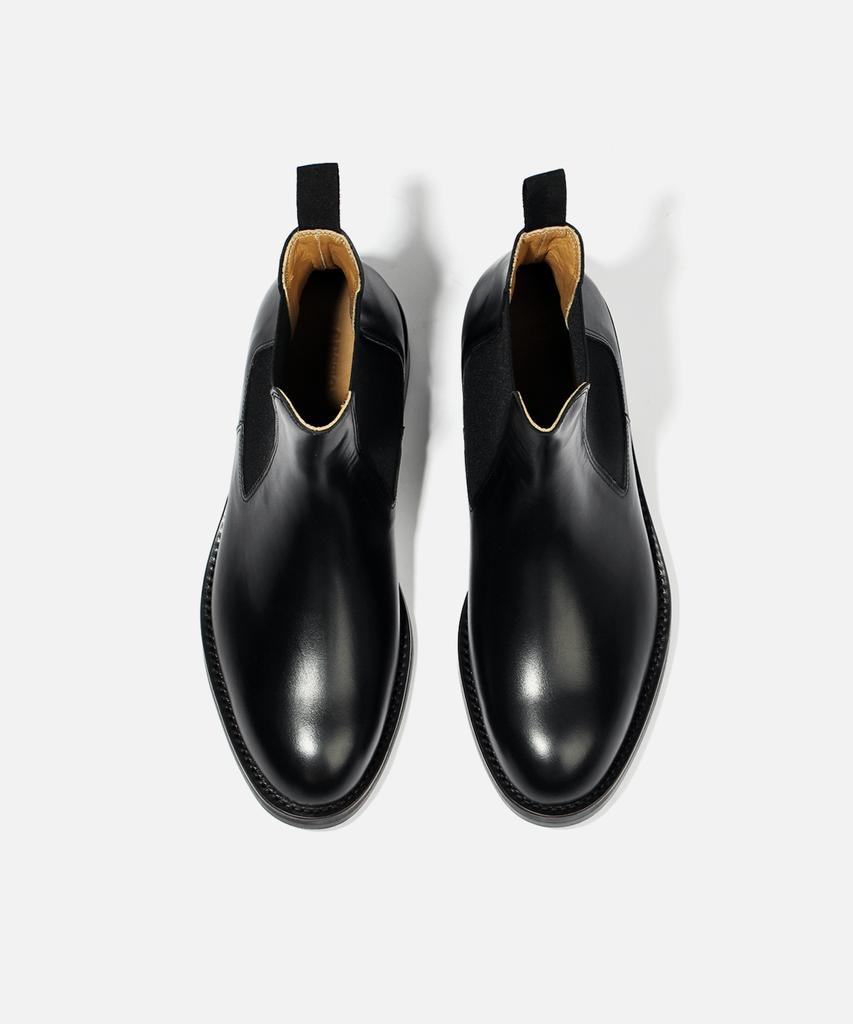 Custommood Welton Cowhide Chelsea Boots Vibram Sole (Keep Black)