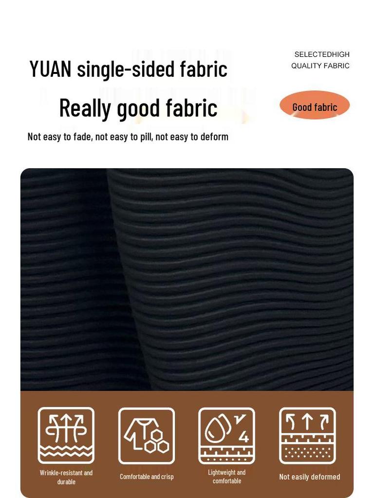 Miyake Women's High-End Flattering T-shirt & Irregular Harem Pants Two-Piece Set