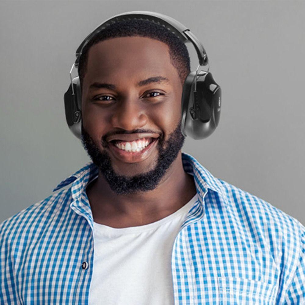 SNR-34dB Anti-Noise Earmuffs Foldable Ear Protector Adjustable Head Earmuffs  Student Children