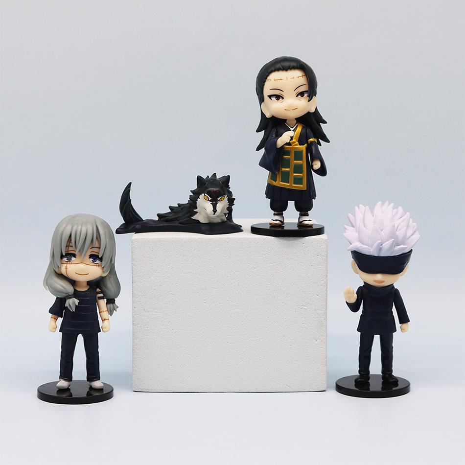 New 7 Pcs/Pack Q Posket Jujutsu Kaisen 9cm Figure Satoru Gojo Itadori Yuji Geto Suguru Nobara Megumi Collection Character Orname