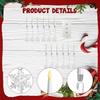 12Pcs Christmas Tree Candles Warm LED Candlesticks for Table Holiday Party