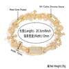 Hip Hop 8-Shape Thorn Cross Bracelet Cuban Chain Men's Zircon Personalized Trendy Jewelry