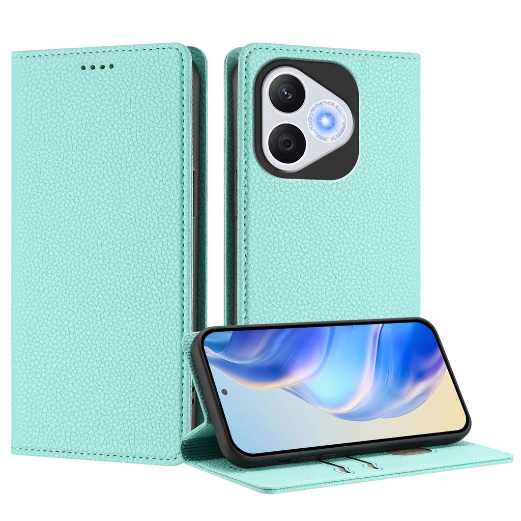 For Honor 400 Lite 5G Wallet Case RFID Blocking Litchi Texture Leather Mobile Cover